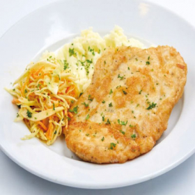 Куриная отбивная с картофельным пюре